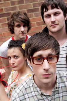 Clockwise from bottom right, Ian Bonar, Lyndsey Marshal, Mathew Baynton and Kieran Bew in 1234