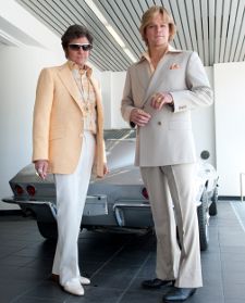 Michael Douglas and Matt Damon as Liberace and Scott Thorson in Behind The Candelabra