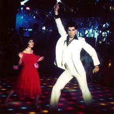 John Travolta struts his stuff