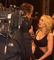 Kate signs autographs for fans