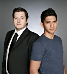 The Raid's action superstar Iko Uwais with his director Gareth Evans.