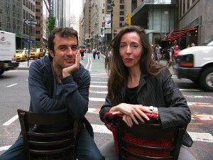 Javier Rebollo on the road with Anne-Katrin Titze in New York City <em>Photo: Eric Schnedecker</em>