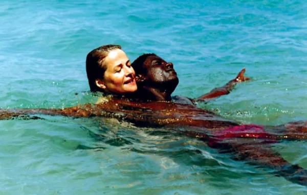 Charlotte Rampling and Menothy Cesar in Laurent Cantet’s Heading South