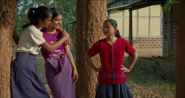 Bhanita Das, Chayanika Rabha and Junumoni Boro as friends in Village Rockstars 2
