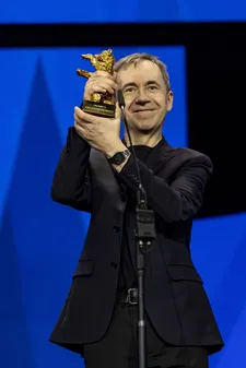 Dag Johan Haugerud with his Golden Bear