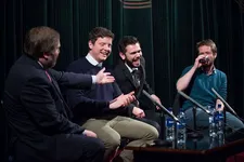 Allan Hunter talks to Douglas King, Sean Biggerstaff and Darren Osborne