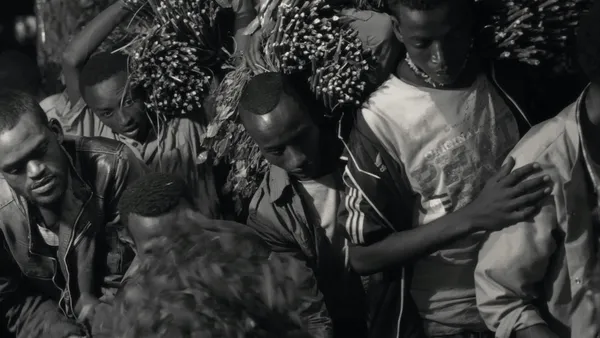 Workers carrying khat in Faya Dayi. Jessica Beshir: 'For me, it was very important to be able to present this to the world,  with all of its complexities'