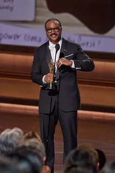 Ryan Coogler receiving his award