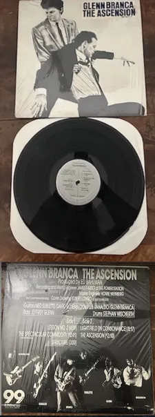 99 Records - Glenn Branca The Ascension produced and mastered by Ed Bahlman, cover artwork by Robert Longo