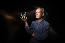 Ben Rivers with his Green Leopard