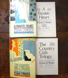 A Fanatic Heart & The Country Girls Trilogy, signed by Edna O'Brien, collection Ed Bahlman