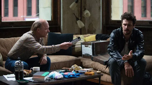 James Franco and Ed Harris in The Adderall Diaries