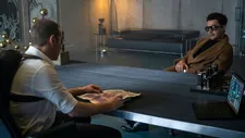 Aleksei Sytsevich (Alessandro Nivola with The Foreigner (Christopher Abbott)