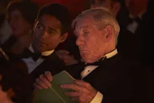 Alfred Enoch and Ian McKellen in The Critic