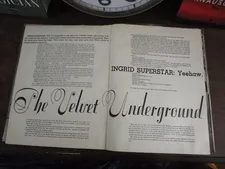 Ingrid Superstar on The Velvet Underground in Andy Warhol's Index Book, collection Ed Bahlman