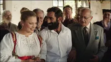 Grete (Anna König) with Mario (Marco Zucca) in the dress that used to be so special, meant for special occasions …