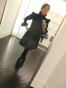 Anne-Katrin Titze in a dress designed by Batsheva Hay: 'The idea of safety came to mind. That's how I feel in your dress, the one I got here Friday'