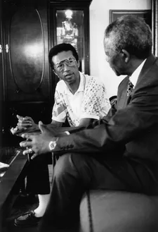 Rex Miller on Arthur Ashe’s support for Nelson Mandela: “I knew somewhat about his activism because I learned about apartheid in South Africa through Arthur Ashe going there.”