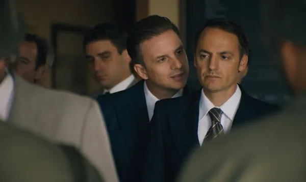 Andreas Fontana’s haunting Azor, co-written with Mariano Llinas, stars Fabrizio Rongione and Stéphanie Cléau: “The cinematography was done by Gabriel Sandru and we were talking a lot about that.”