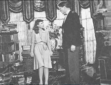 Barbara Stanwyck with Gary Cooper in Ball Of Fire, directed by Howard Hawks