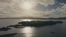 Inis Cealtra (Holy Island), an island in Lough Derg, where Edna O’Brien is buried