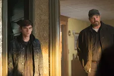 Agnes's son Ziggy (Bubba Weiler) and her husband Louie (David Denman)