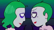 Vera Drew as Joker the Harlequin and Kane Distler as Mr. J in The People's Joker