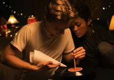 Vic (Chris Galust) with Tracy (Lolo Spencer)