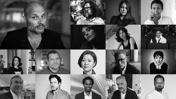 The jurors of the 2026 edition, including Fabrice Du Welz, top left