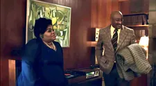 Mary (Da'Vine Joy Randolph) plays Artie Shaw’s When Winter Comes for Danny (Naheem Garcia)