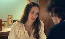 Elise (Darby Lee-Stack) with Angus (Dominic Sessa)