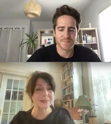 David Gutnik with Anne-Katrin Titze on Serhiy Stetsenko and Olha Beskhmelnytsina: “He introduced me to Olha, my producer. He actually is also an additional cinematographer on the film, really amazing guy.”