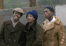 Errol (David N Haynes), Blue (Brinsley Forde) and Beefy (Trevor Laird) in Babylon