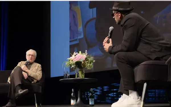 Robert De Niro in conversation at the Cannes Film Festival with visual artist JR: 'Being in a movie theatre, experiencing together whatever’s being shown, is just special'
