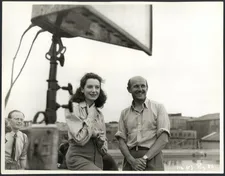 David Hinton on casting Deborah Kerr (here with Michael Powell on set): “She was only 20 when they started making Blimp. Giving her all these three roles and then her doing them so brilliantly!”