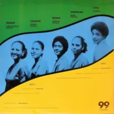 ESG 12” EP mastered by Ed Bahlman, Martin Hannett (studio tracks producer), Ed Bahlman (sound recording and producer live tracks) on 99 Records