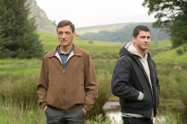 John Hawkes and Logan Lerman as Frank and Sean in End Of Sentence. John Hawkes: 'I do feel that Logan and I approach material in a similar way, so far as a way into things. I don't meet that many young actors who have such an interest in the piece as a whole - to kind of go from the outside in'