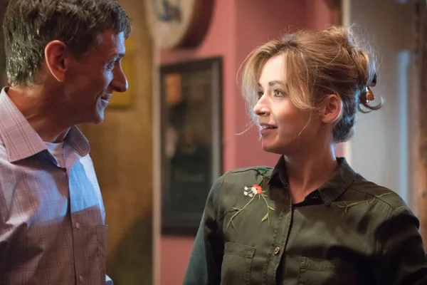 John Hawkes and Sarah Bolger as Frank and Jewel. John Hawkes: 'Frank is not a showy kind of role but I just really related to his underdog sense, his kind of covering so much of what the truth was about him'