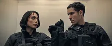 Golshifteh Farahani as Nik Khan and Adam Bessa as Yaz in Extraction 2. Bessa: 'It is going to be dope'