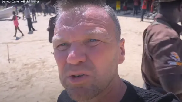 Andrew Drury in Danger Zone. 'It's difficult because it seems you're kind of filming people's misery. Which we're not. I didn't feel we were'