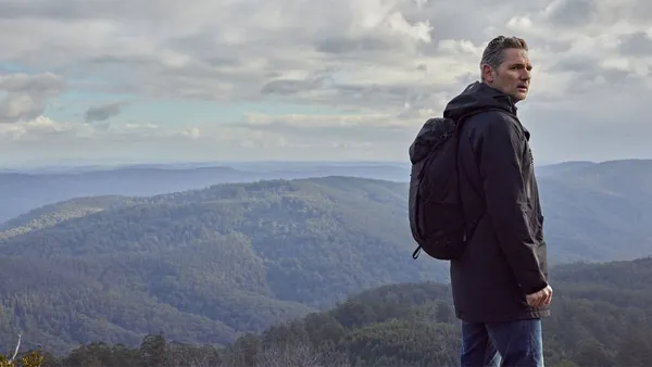 Eric Bana in Force Of Nature: The Dry 2. Peter Raeburn: 'It was all about the force of nature, about the relationship between humanity and the elements. I'm very interested in that, and how they all work together. It's definitely got a lot more momentum and tension'