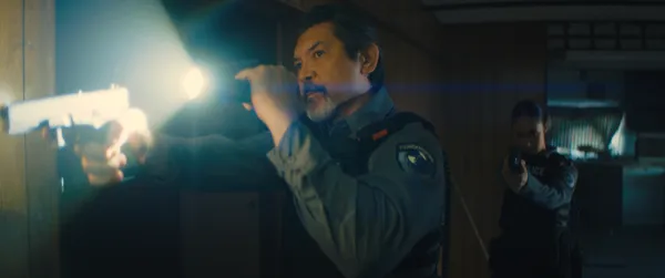 Lou Diamond Phillips and Dana Namerode in Gangland