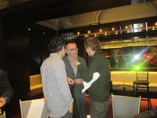 Géza Röhrig and ‪László‬ Nemes with Danny Boyle