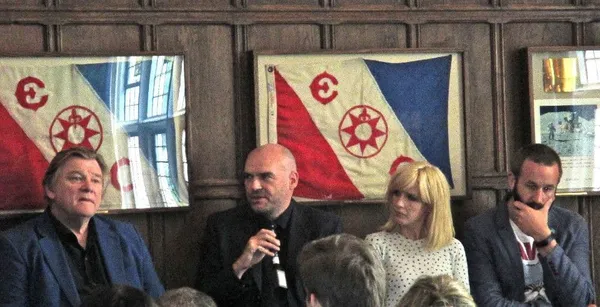 Brendan Gleeson, John Michael McDonagh, Kelly Reilly and Chris O'Dowd  on Calvary at the Explorers Club: "I can't go on. I'll go on" 