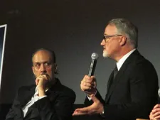Gone Girl director David Fincher with Kent Jones on Desi Collings: "He sounds like Clare Quilty in Lolita."