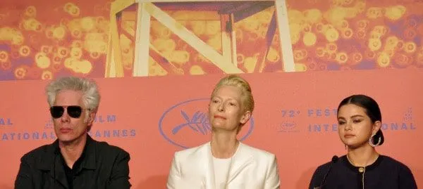 Jim Jarmusch, Tilda Swinton and Selena Gomez at The Dead Don't Die press conference