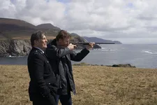 Ciarán Hinds and Liam Neeson in In The Land Of Saints And Sinners