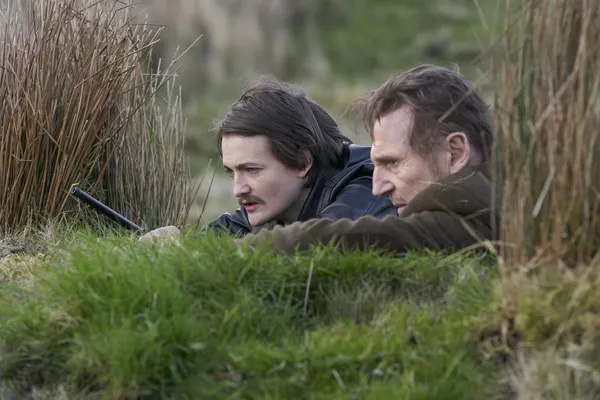 Jack Gleeson and Liam Neeson in In The Land Of Saints And Sinners