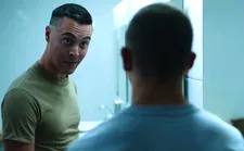 Sergeant Sterling (Jack Huston) and Murph (Tye Sheridan): "They're fighting ghosts. But they already crossed. They're on the other side."