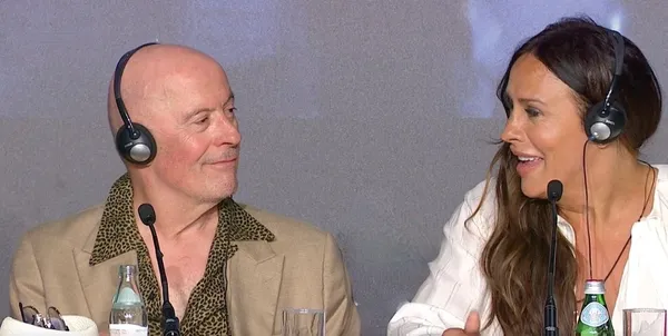Jacques Audiard and Karla Sofía Gascón